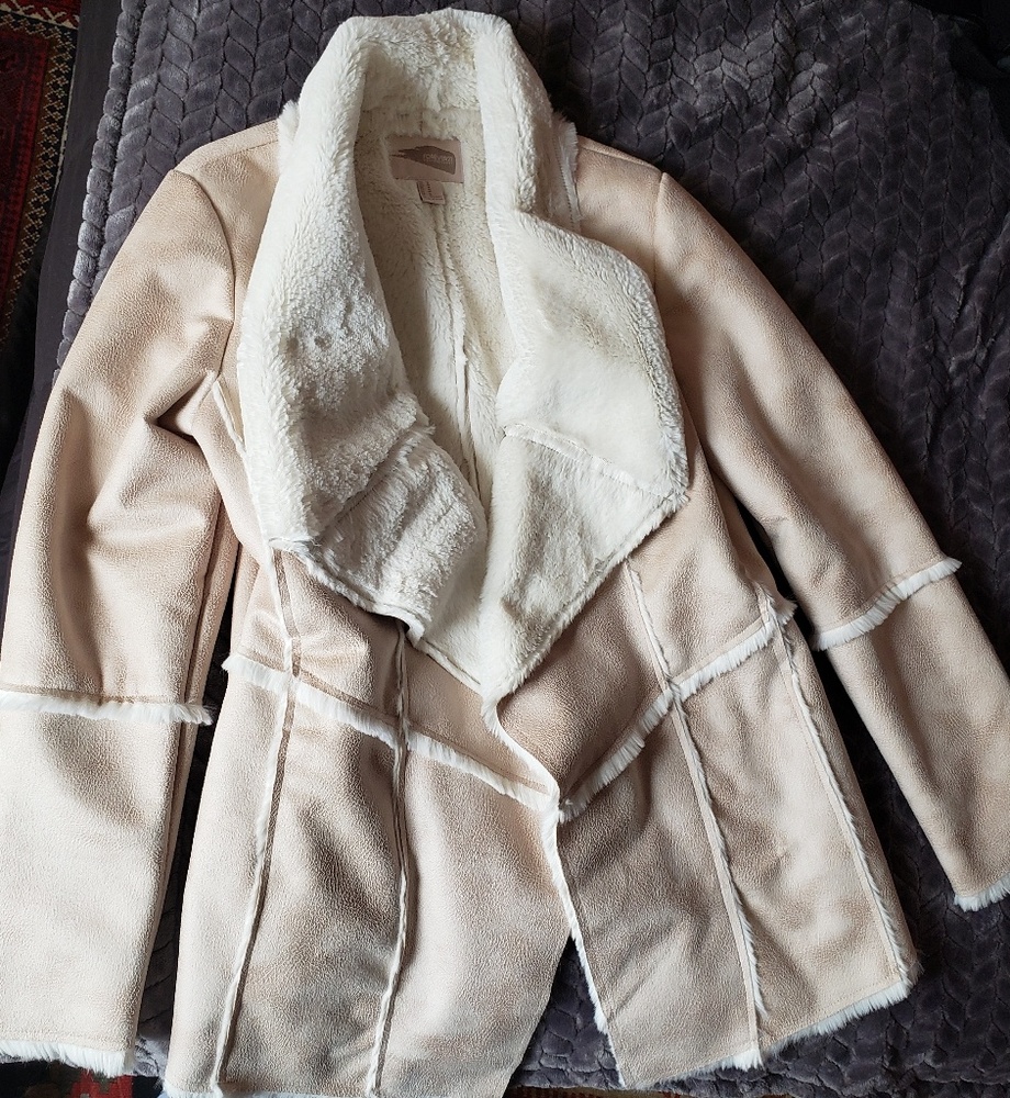 Suede fur jacket